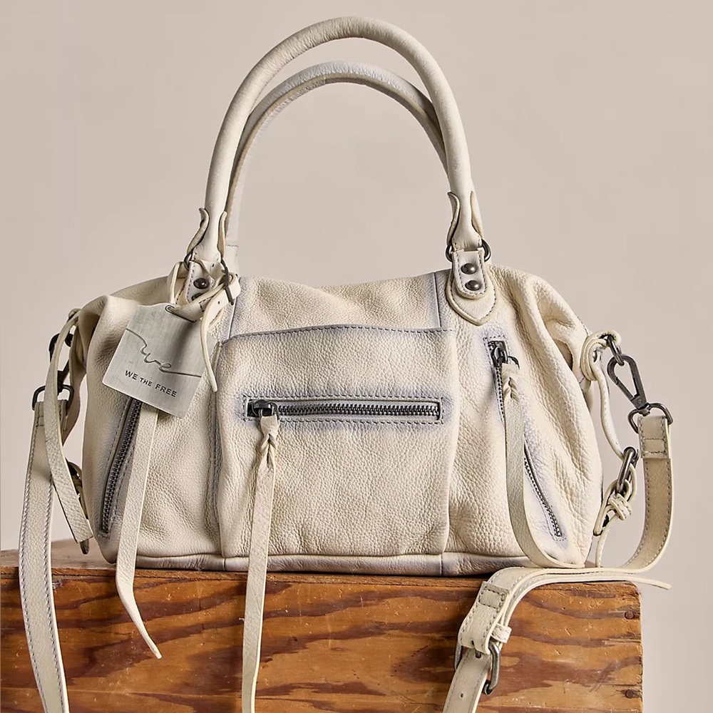 We The Free by Free People Baby Emerson Tote Bag Salt NEW